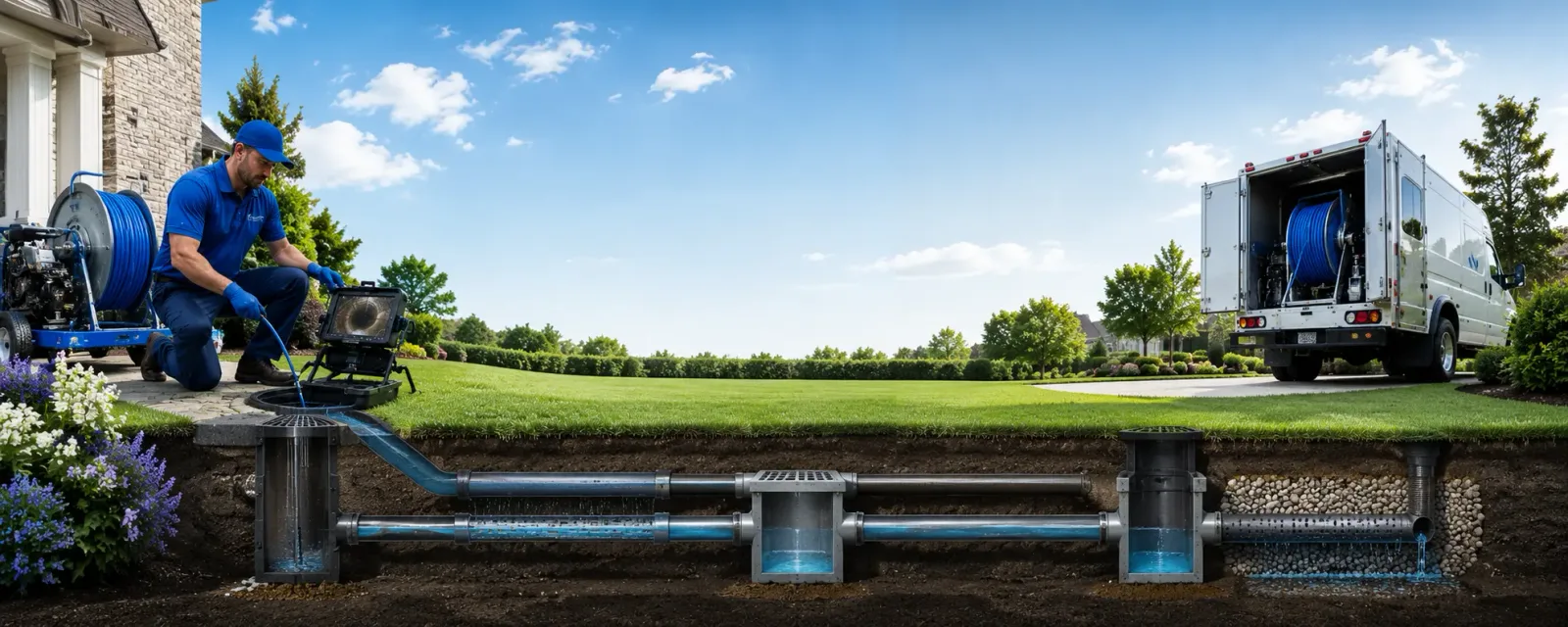 Outdoor drain cleaning information for Burbank, IL